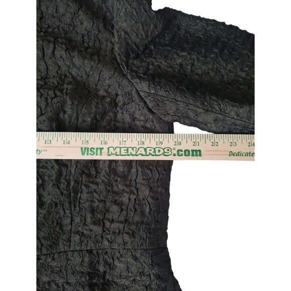 Coldwater Creek Dark Green Crinkle Fabric Jacket Blazer - Size Medium - Picture 10 of 13